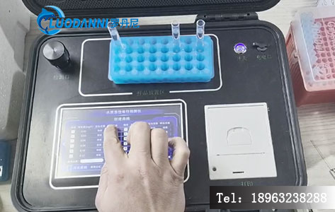 WT560仪器屏幕显示一次实际测试的毒性抑制曲线及数据判定界面