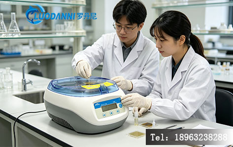 MEMS 教学实验中学生操作匀胶仪的场景图