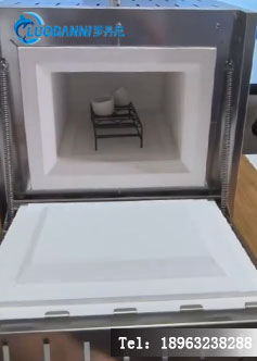 碳化灰化一体机炉膛内部结构,展示坩埚矩阵排布方式与测温元件位置