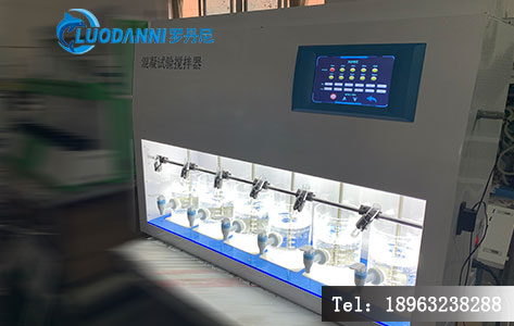 台式六联混凝试验搅拌器设备外观示例