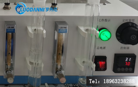 硫化物酸化吹气仪气路控制模块与操作界面特写