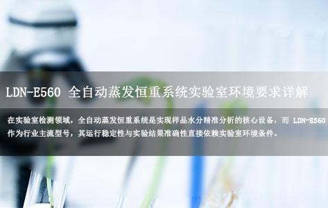 LDN-E560 全自动蒸发恒重系统实验室环境要求详解:温湿度 / 通风 / 占地面积全解析