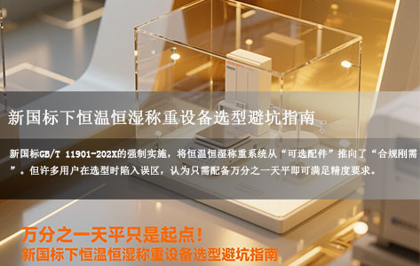 选型避坑指南：4大参数锁定合规恒温恒湿称重设备（万分之一天平只是起点！)