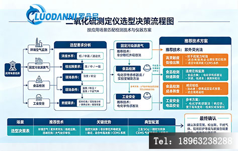 二氧化硫测定仪选型决策流程图