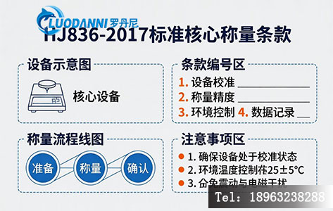 HJ836-2017 标准核心称量条款示意图