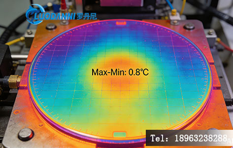 8寸晶圆专用烤胶机热板温度均匀性热成像检测图