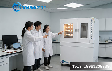 全自动蒸发恒重分析系统在河北某第三方实验室实景运行照片,设备外观整洁,样品盘排列有序,屏幕显示当前批次进度