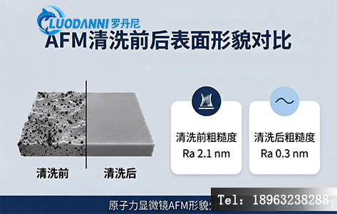 清洗前后表面 AFM 形貌对比图Before & After 效果对比