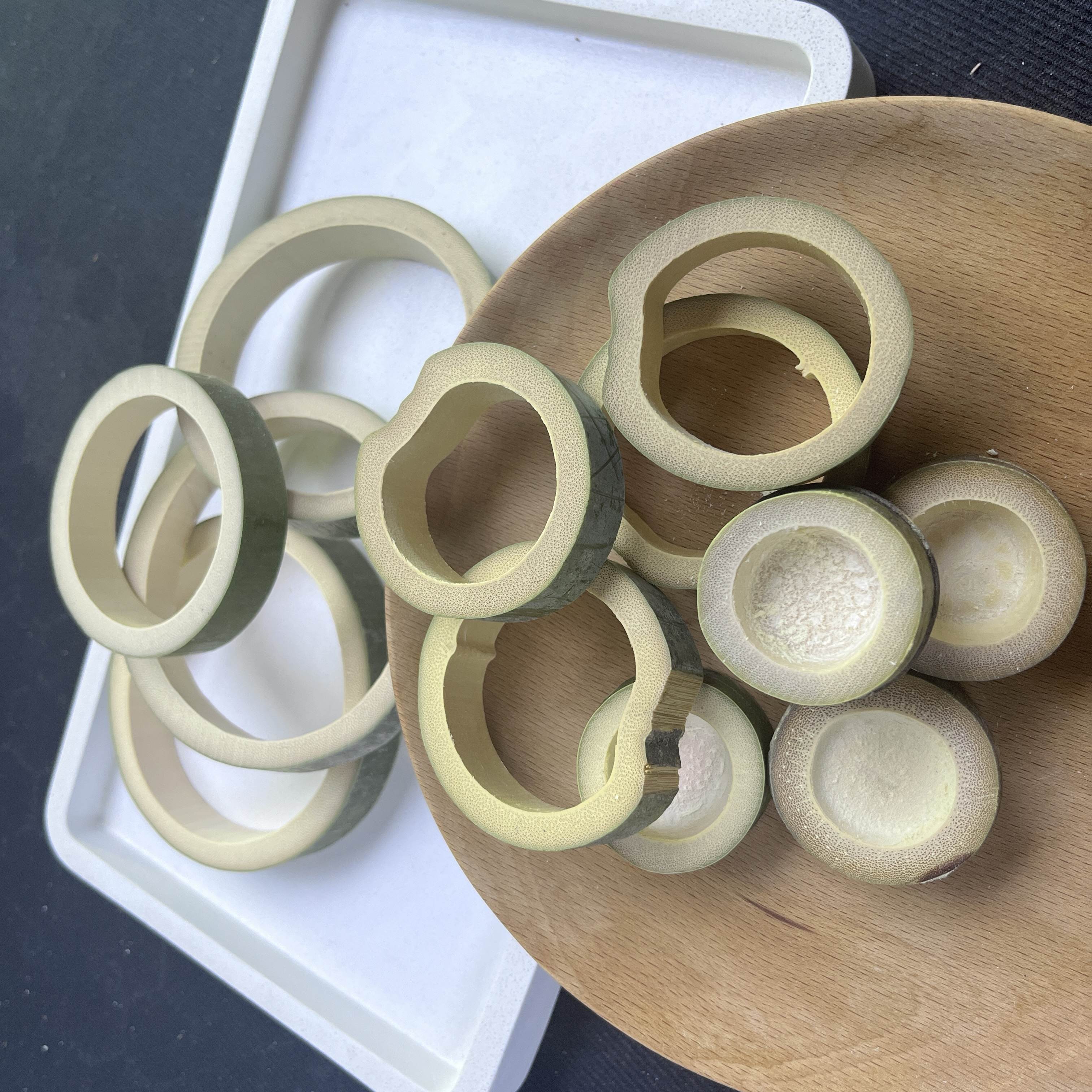 竹子 水磨石