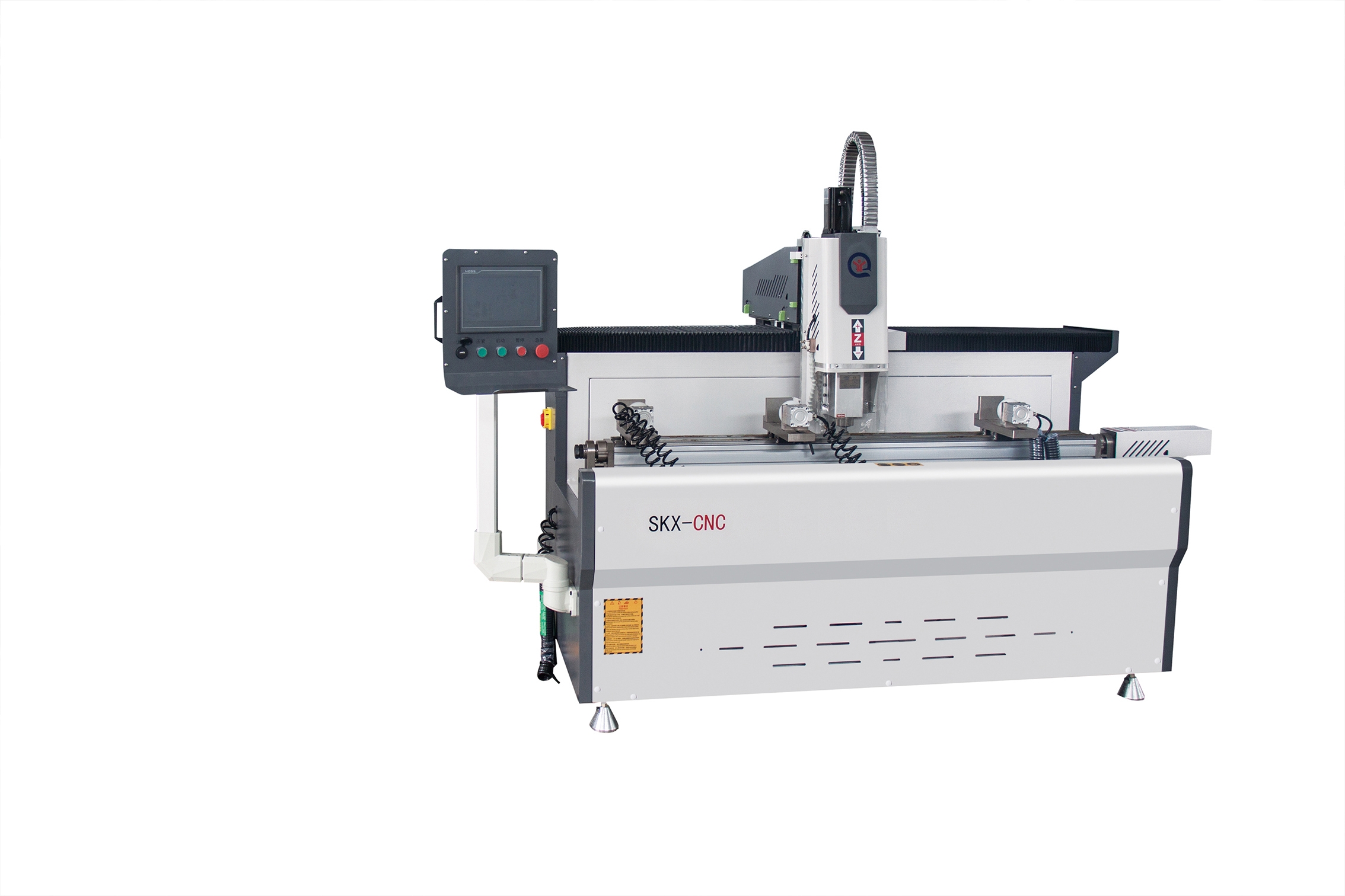 SKX4-CNC-1200（800）（新款）鋁型材3＋1軸數控鉆銑床（伺服/步進可定制）