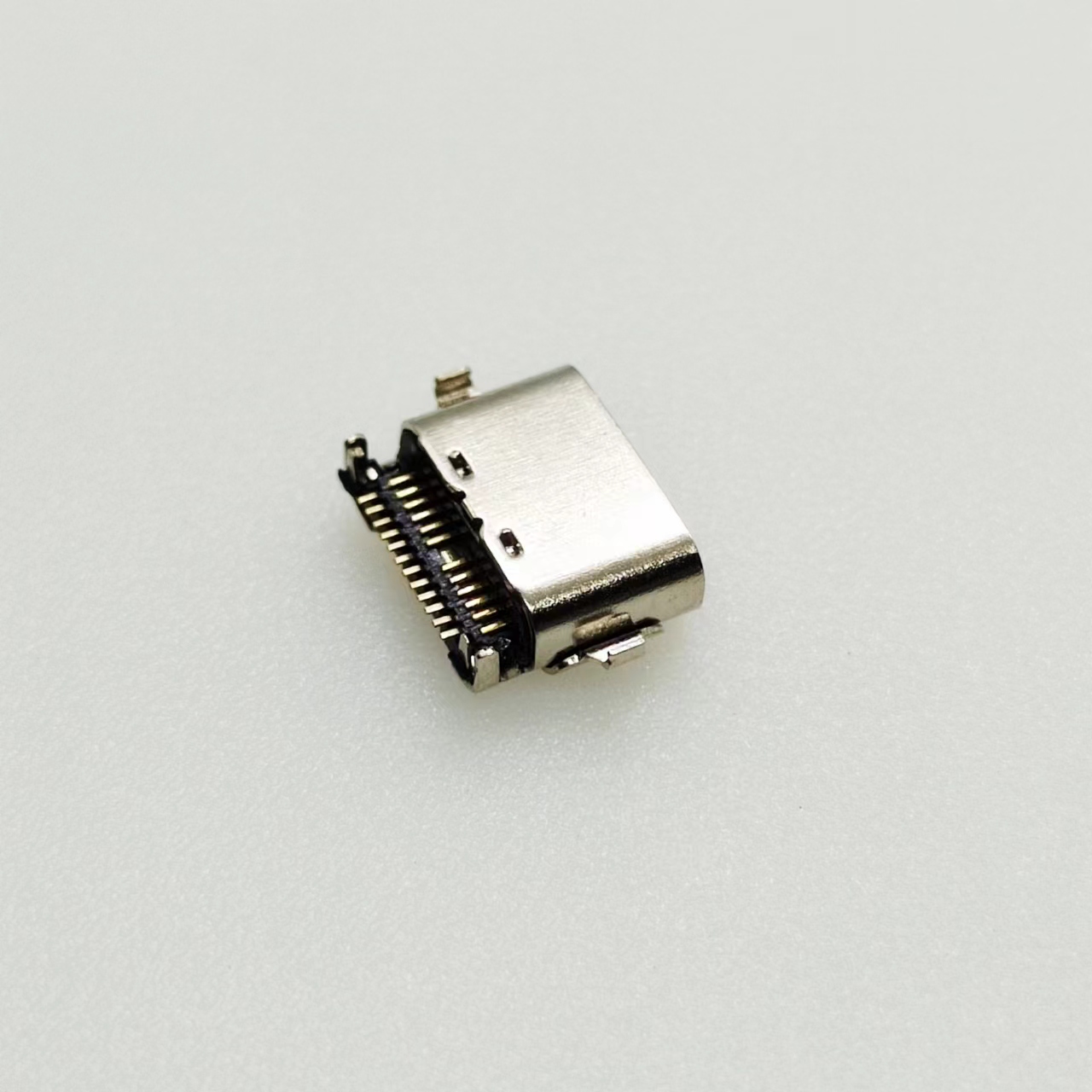 TYPE C USB 24PIN 沉板1.60mm 雙排SMT 雙殼款 (A13)