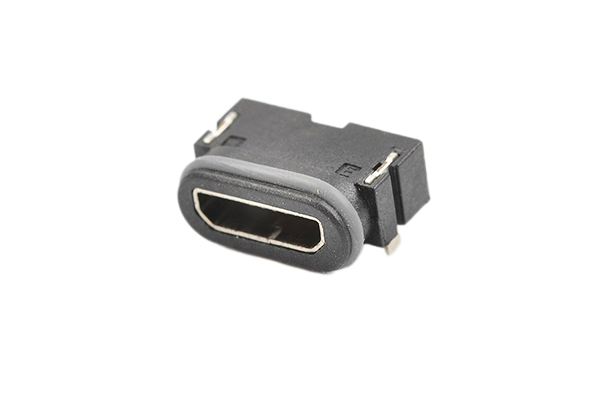 Micro USB 5Pin B型 板上型 H3.85mm 防水款 1185