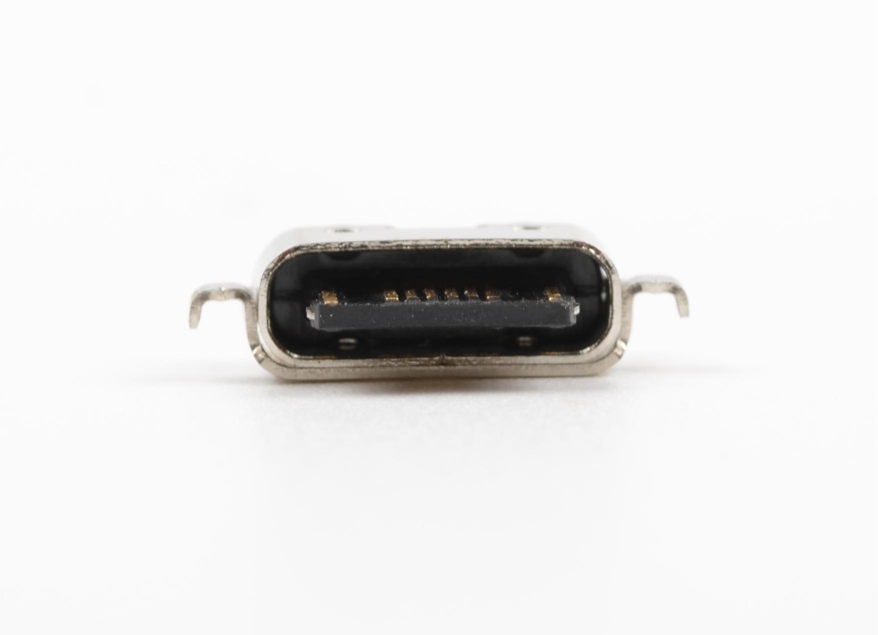 TYPE C USB 16PIN 沉板 CH=0.10mm 舌片外露2.45 大電流8A PRO7