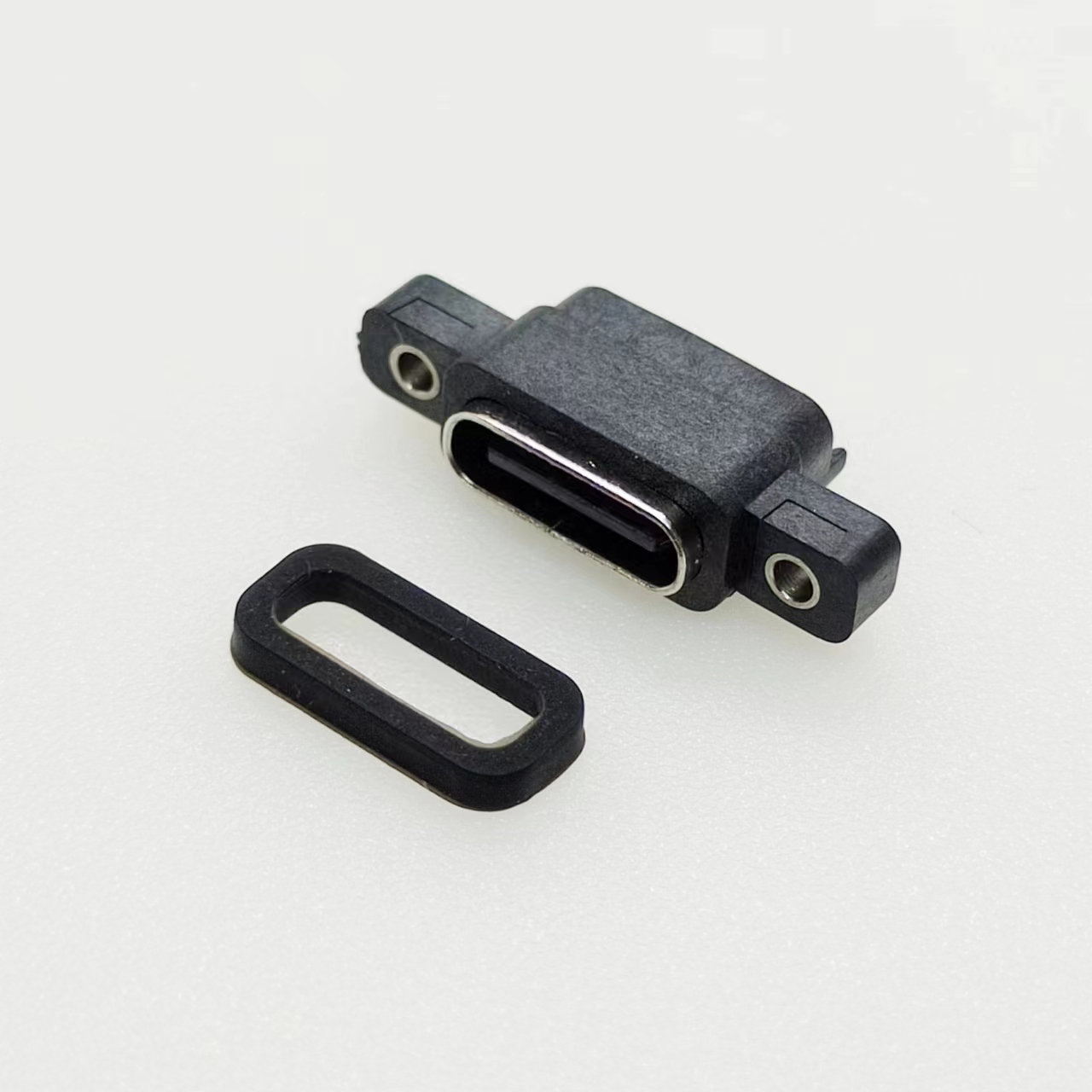 防水型 USB TYPE C 6PIN 沉板帶雙耳款