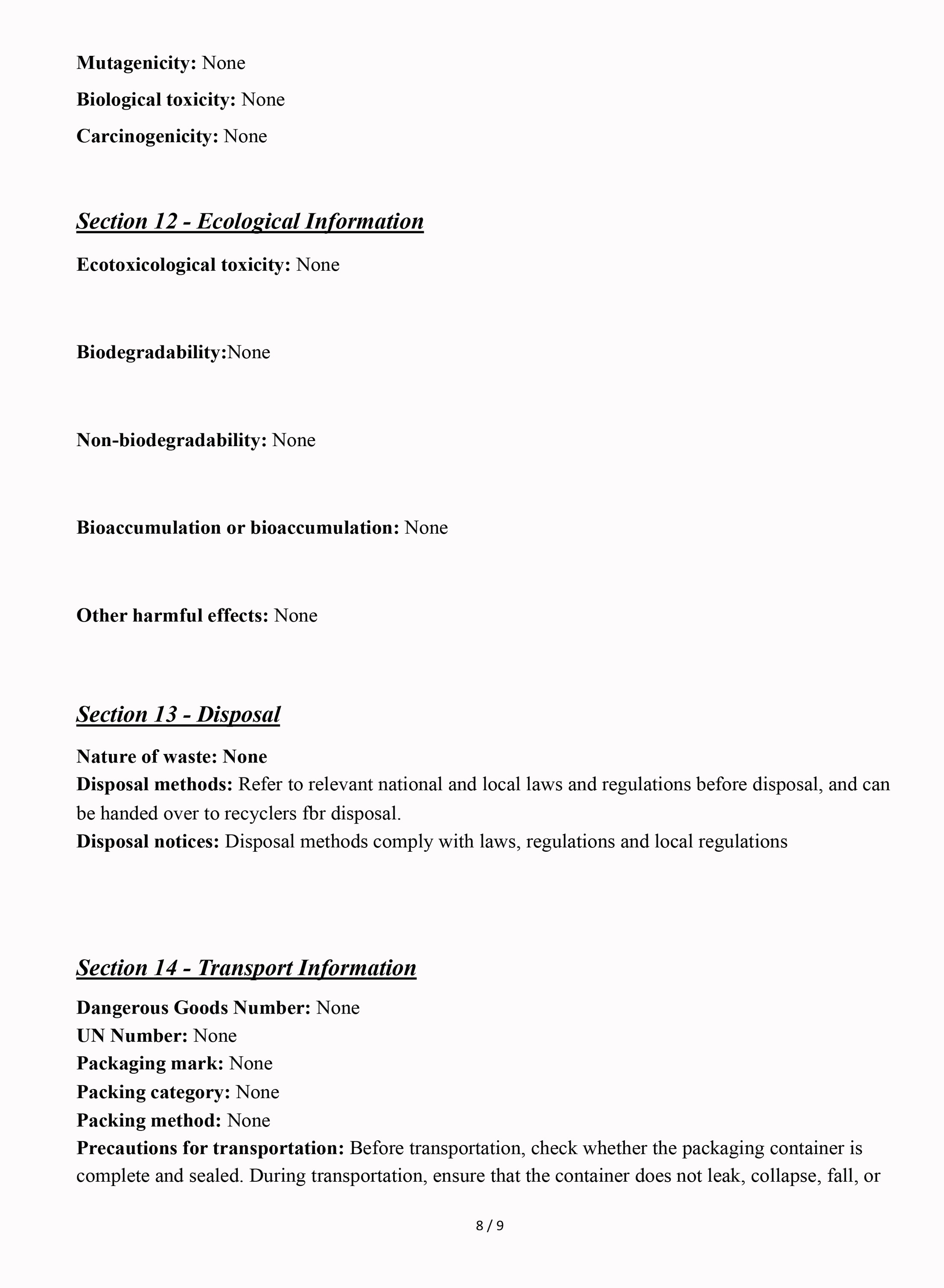 MSDS-8