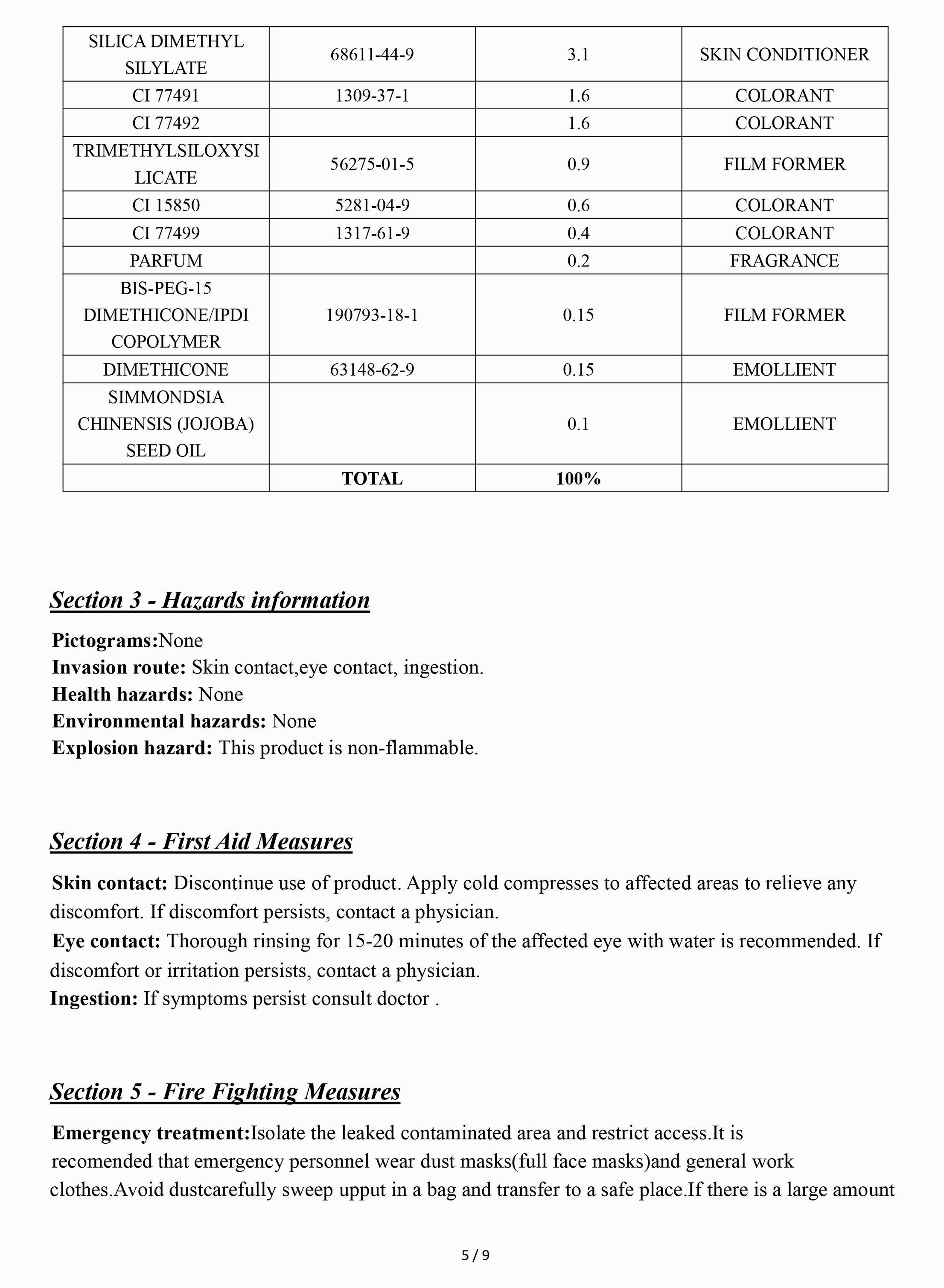 MSDS-5