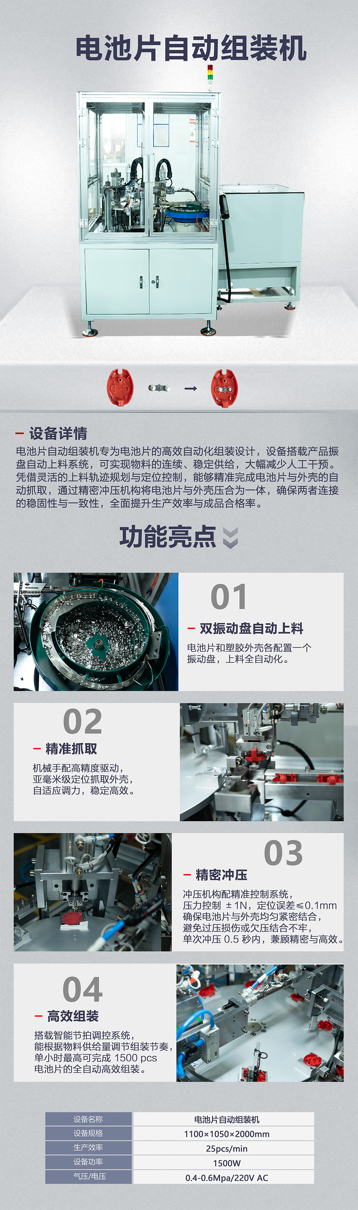電池片自動組裝機 詳情頁
