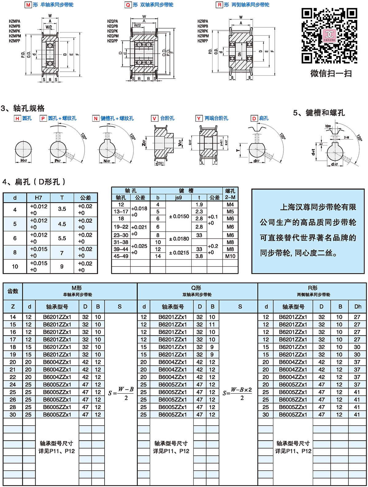 梯形齿同步轮 H型2