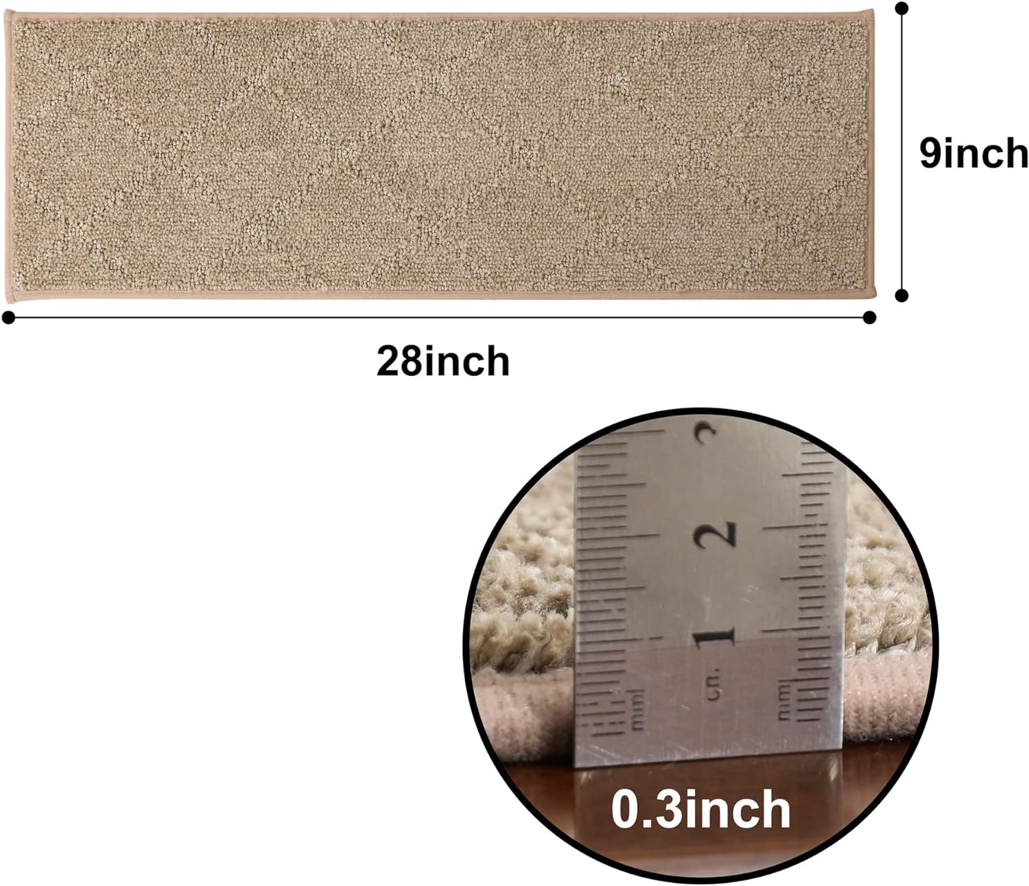 Edging Stair Treads Non-Slip Carpet Mat