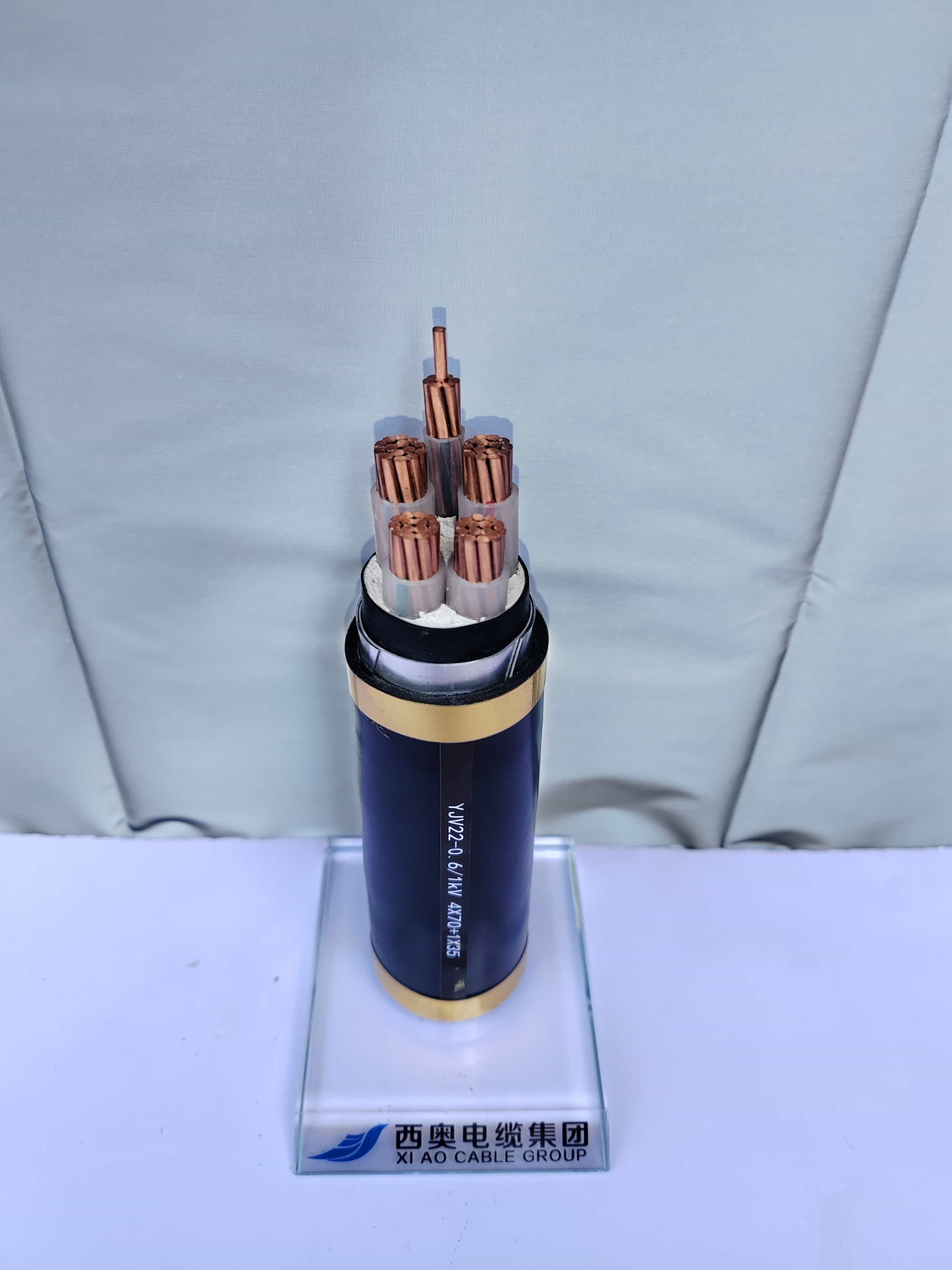 YJV22-0.6/1kV 4X70+1X35