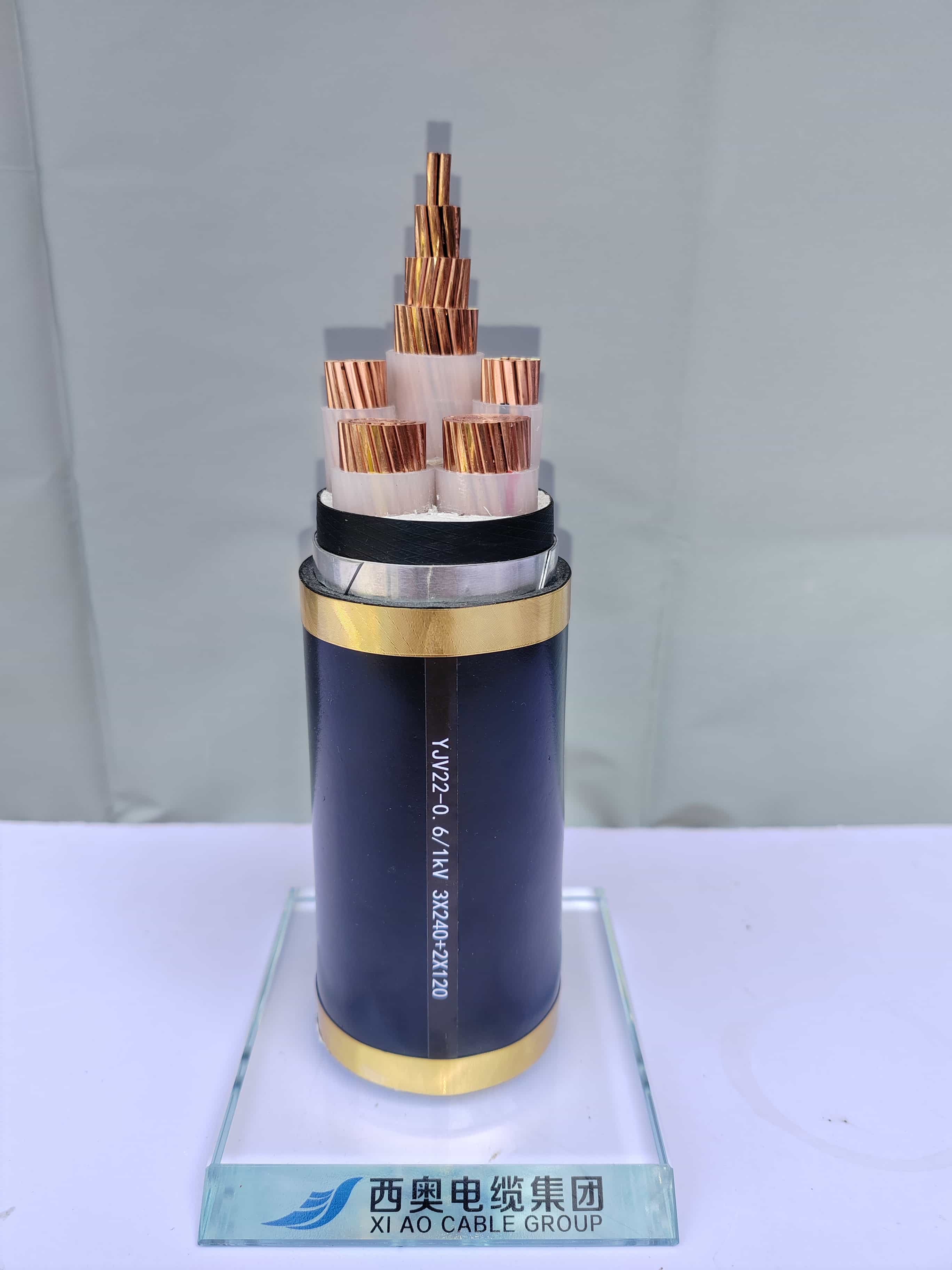 YJV22-0.6/1kV 3X240+2X120