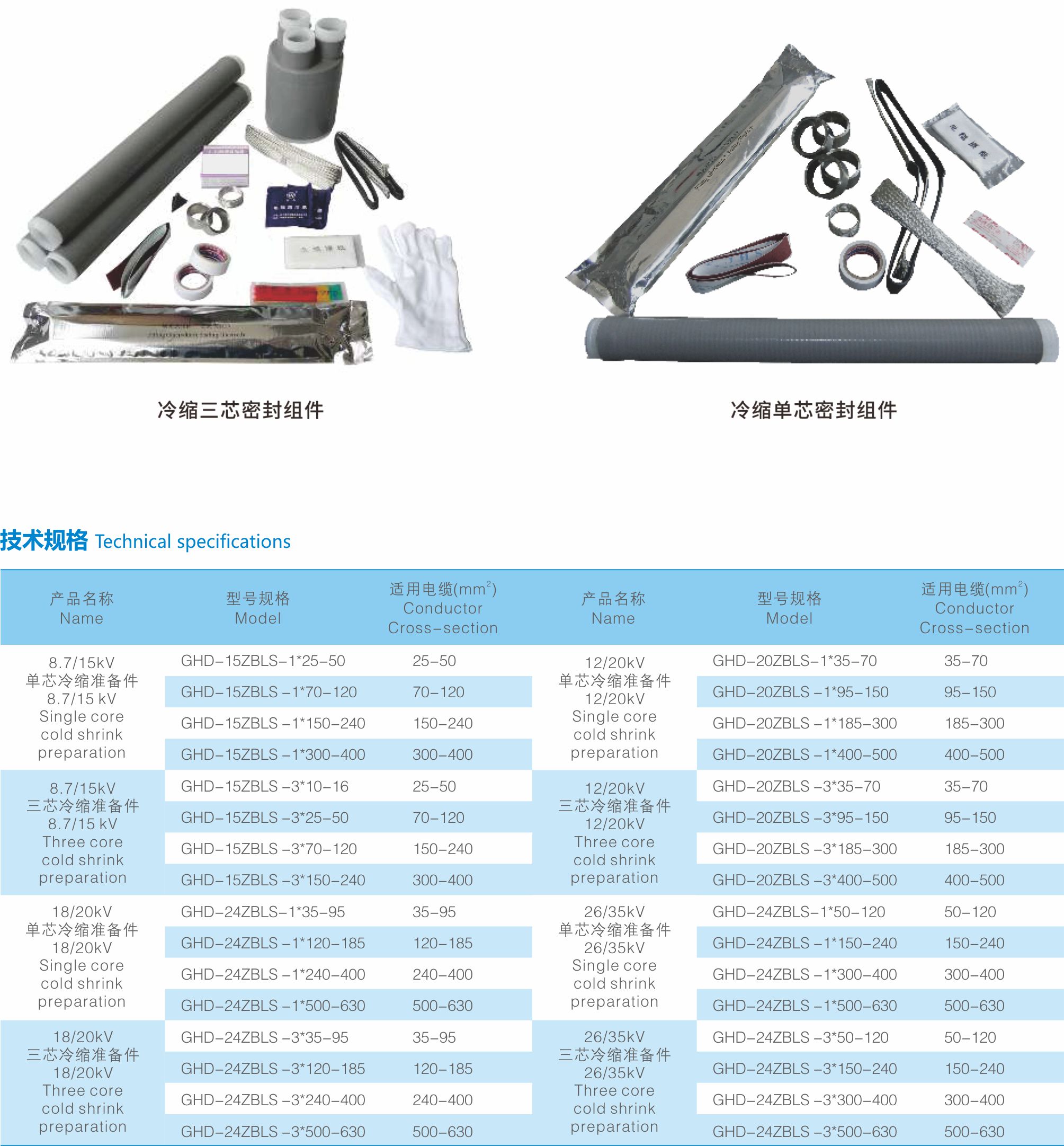10-35kV冷缩准备件-1