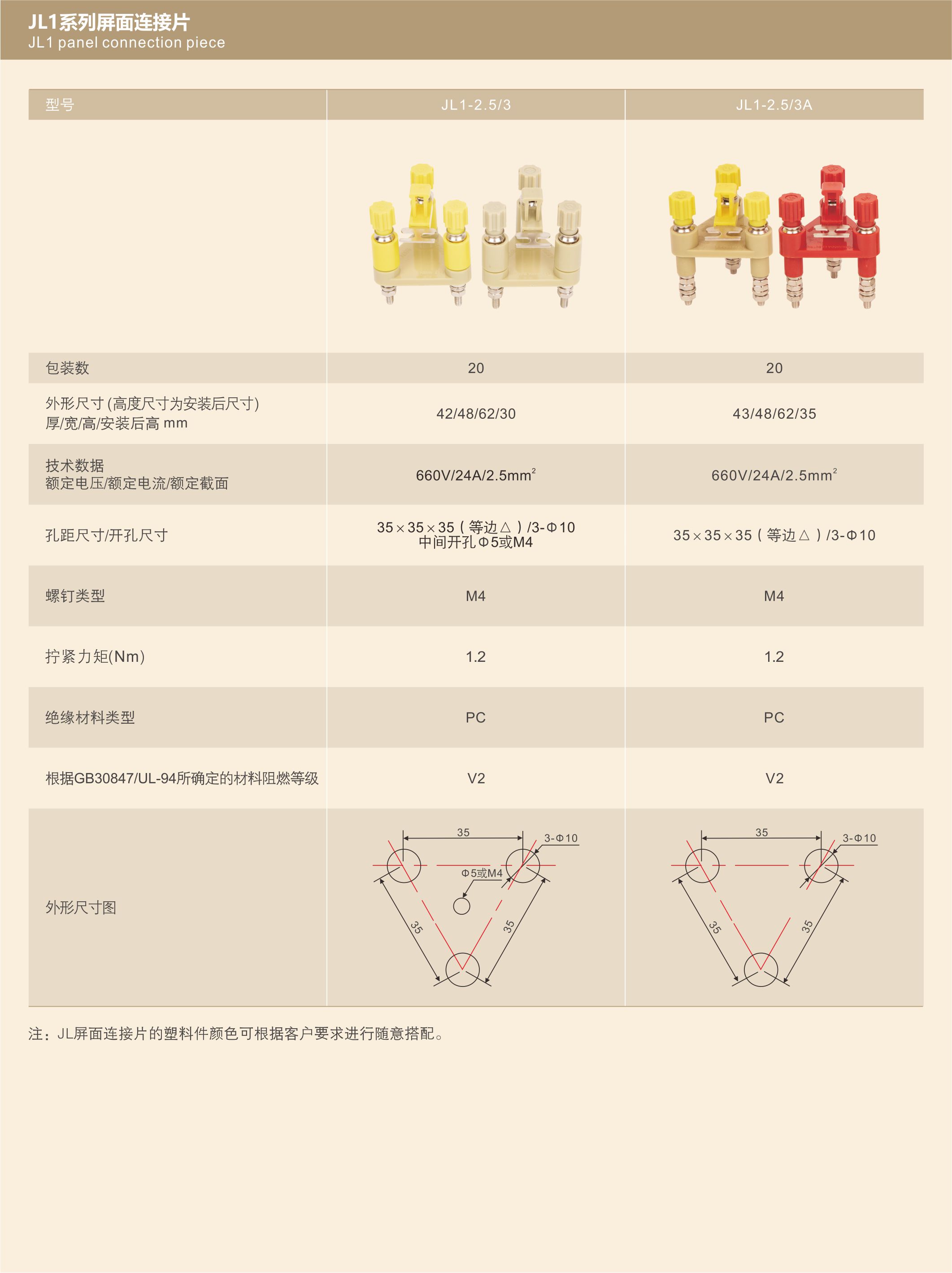 J L1系列屏面连接片-3