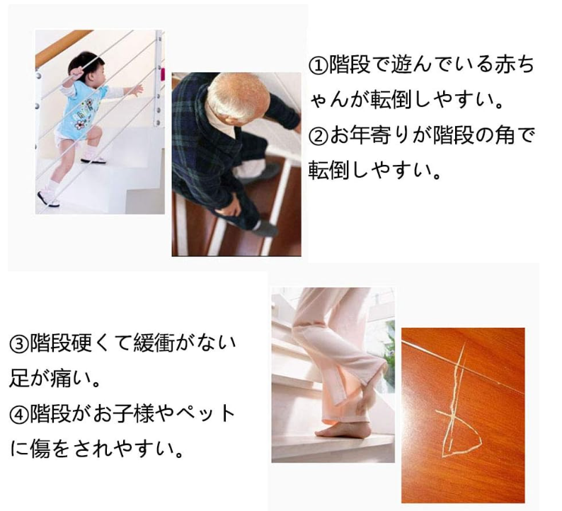 階段マット おしゃれ 滑り止め 折り曲げ 15枚セット