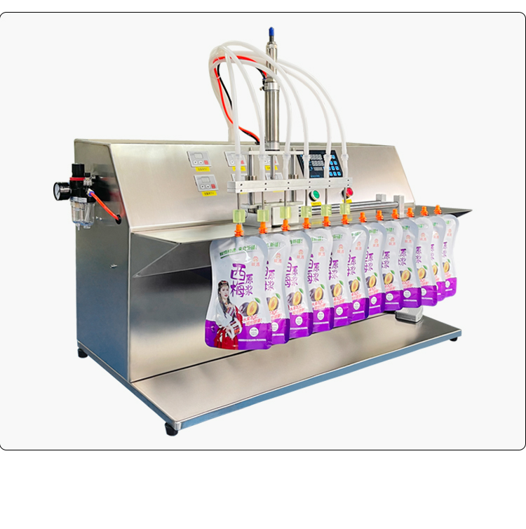 6L six-head peristaltic pump slide rail nozzle bag filling machine (new model)