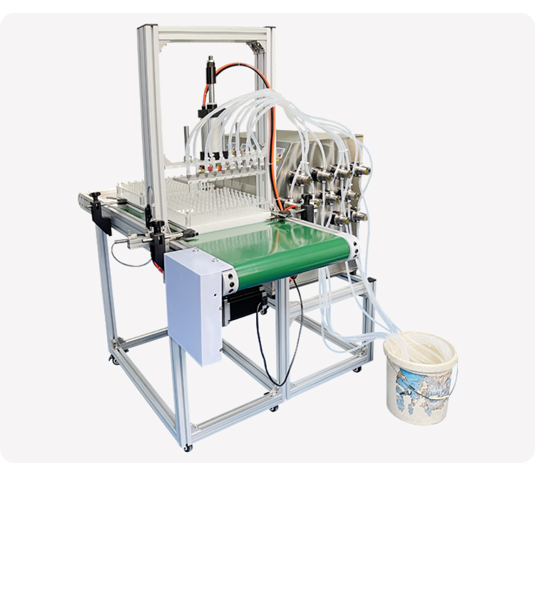 3.5L 10-head servo motor magnetic pump mobile filling machine (lifting)