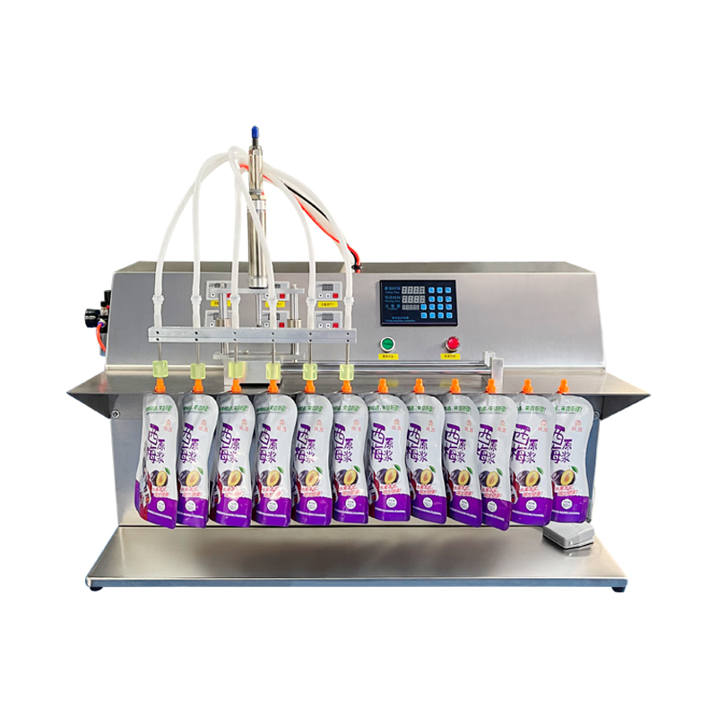 6L six-head peristaltic pump slide rail nozzle bag filling machine (new model)