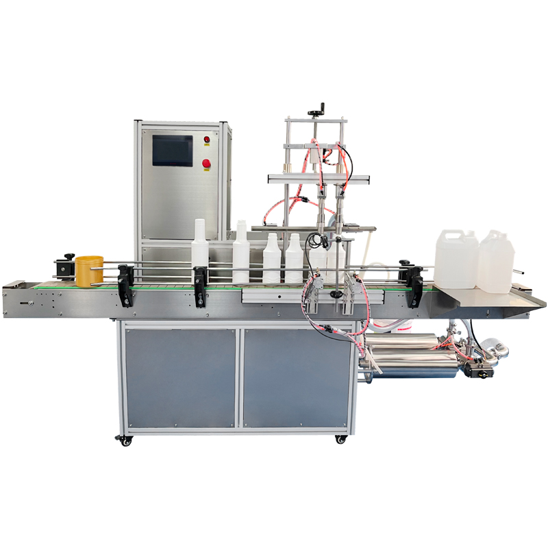 1000ml-5000ml servo motor double head liquid filling machine