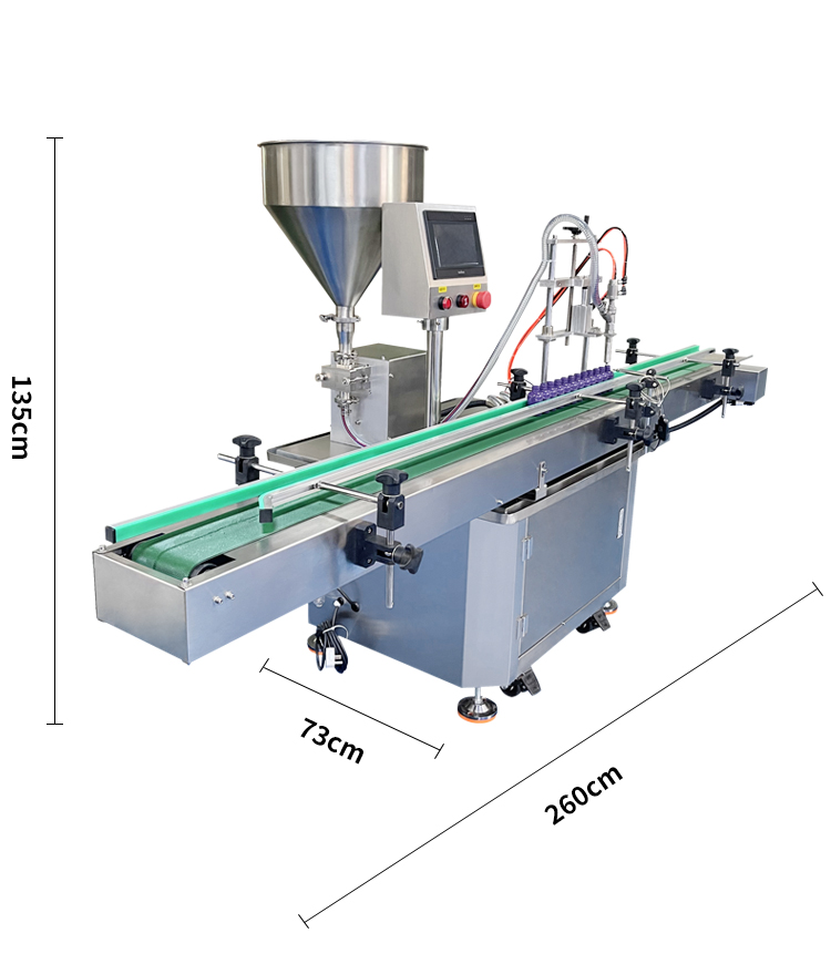 45L vertical single head magnetic pump high speed filling machine