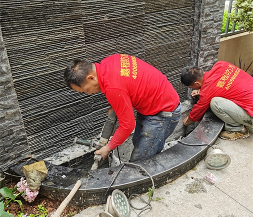 阳光房漏水维修案例江河中央洋房房屋漏水维修