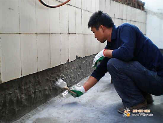 河西金色山庄商铺顶防水工程-2