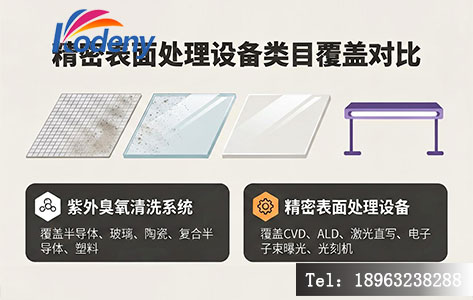 精密表面处理设备与紫外臭氧清洗系统类目覆盖范围对比图