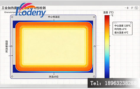 加热面板温度均匀性分布云图