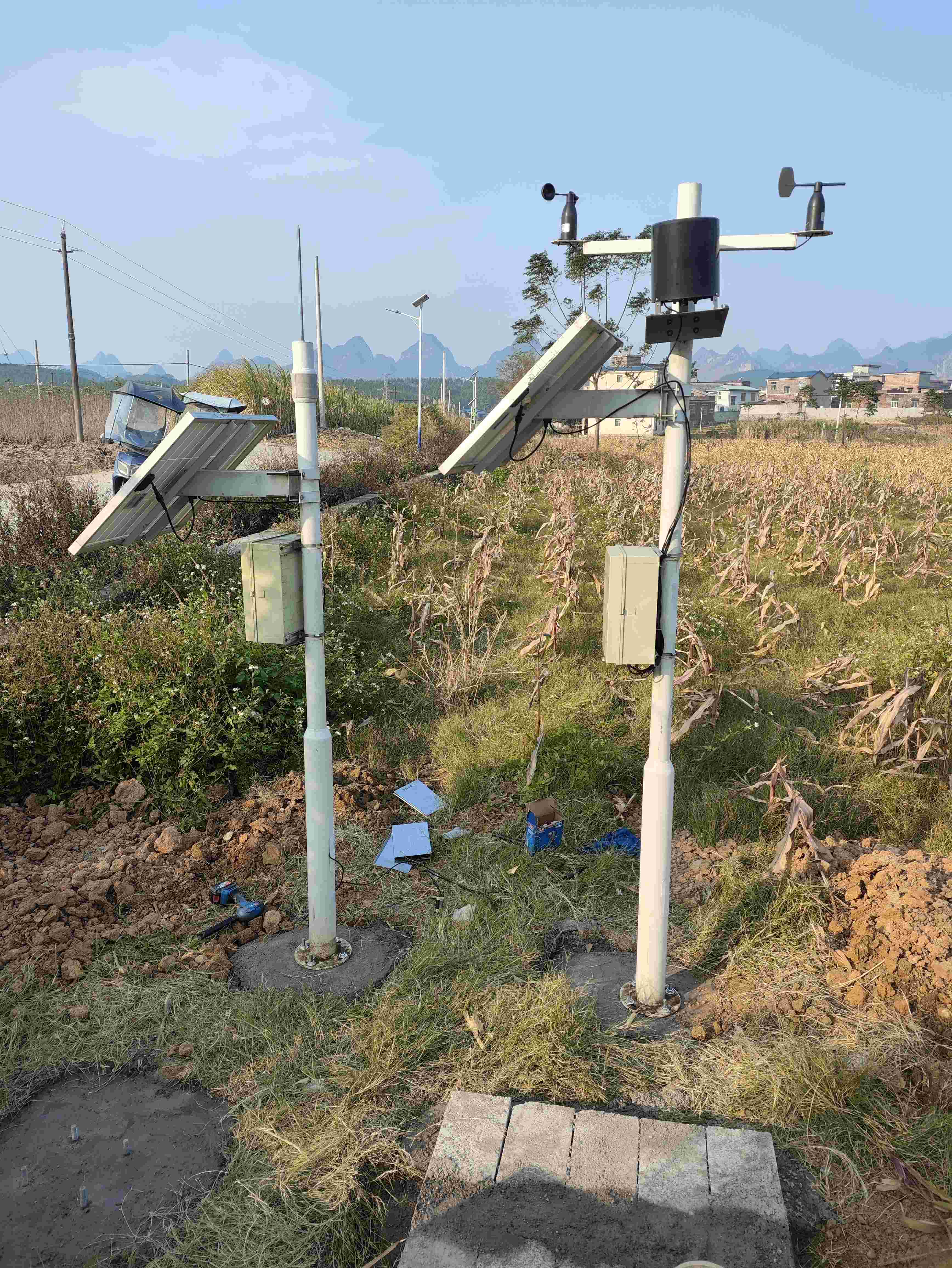 广西忻城-智慧农业-高标准农田-田间监测点-田间气象站