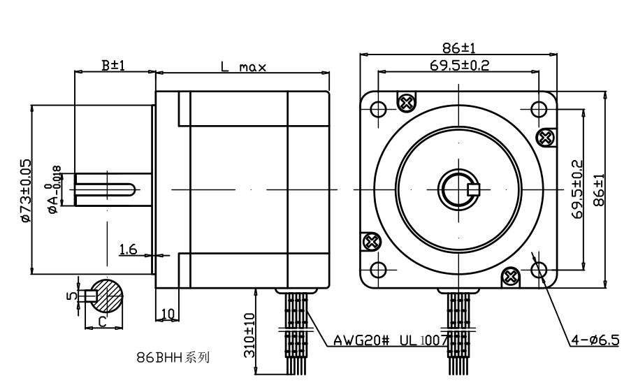 86BHH系列步进电机2