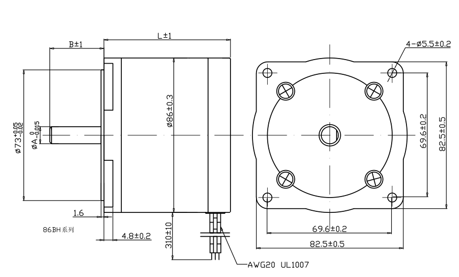 86BH系列步进电机2