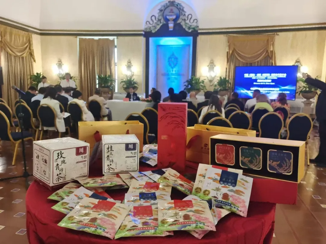 【 Group News 】 The "Chutian Good Tea" product under Hubei Tea Industry Group debuted at the 2024 "Entering the Americas" investment and trade event