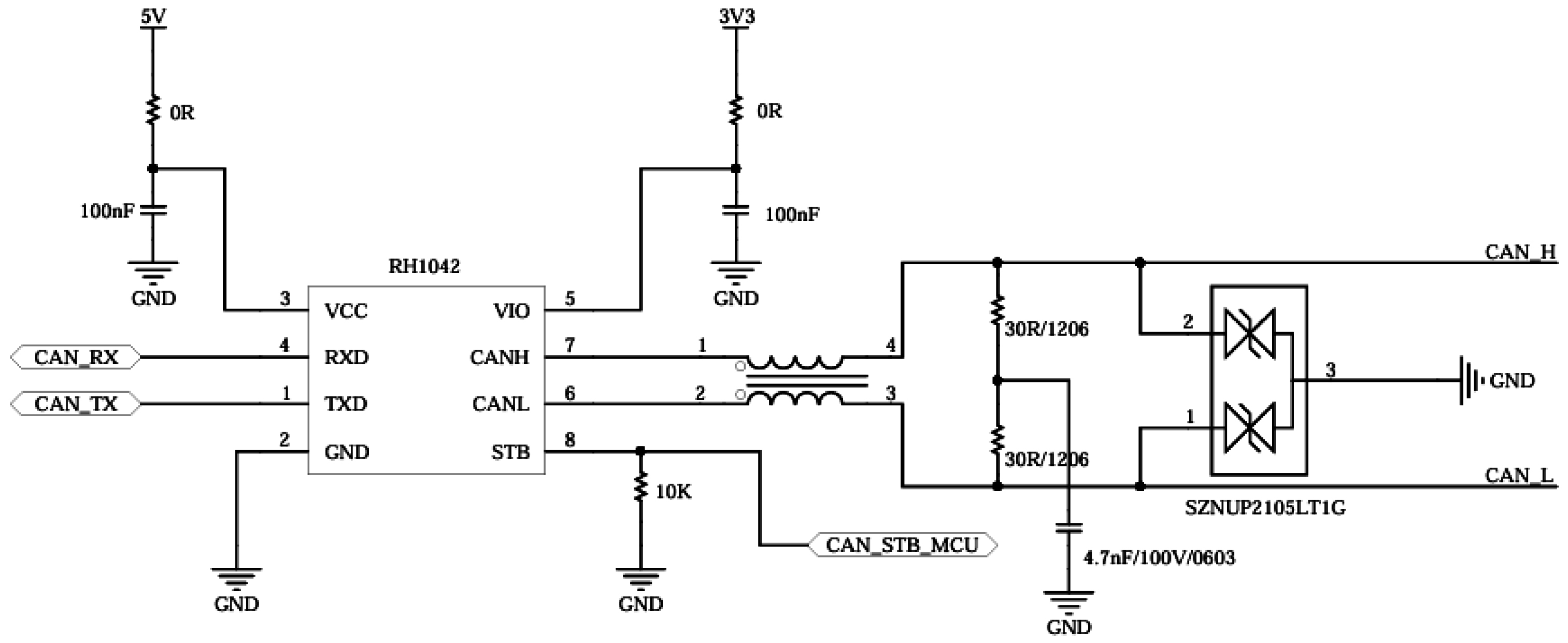 GYR1042典型应用测试电路