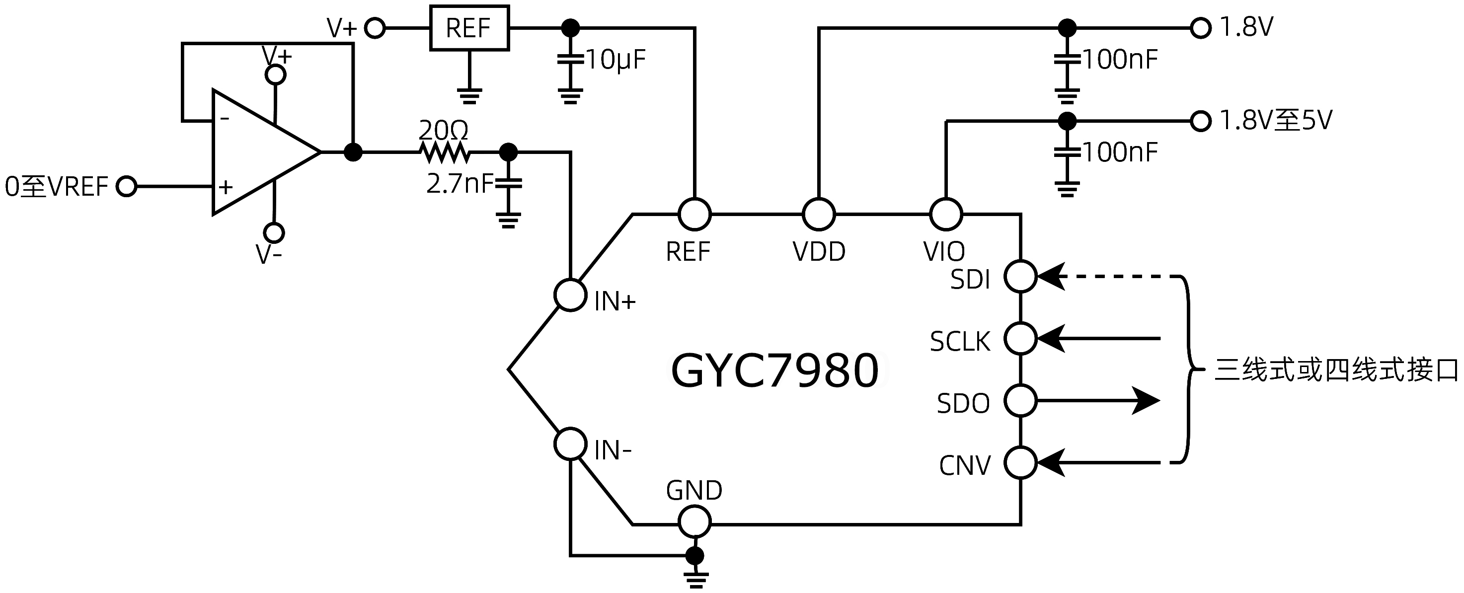 GYC7980典型应用电路