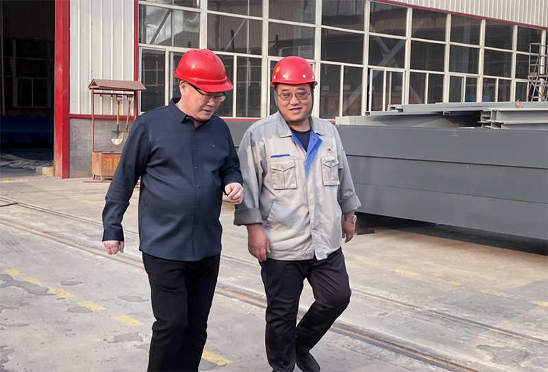 鹤壁市二级巡视员张涛到天宏钢构开展督导帮扶