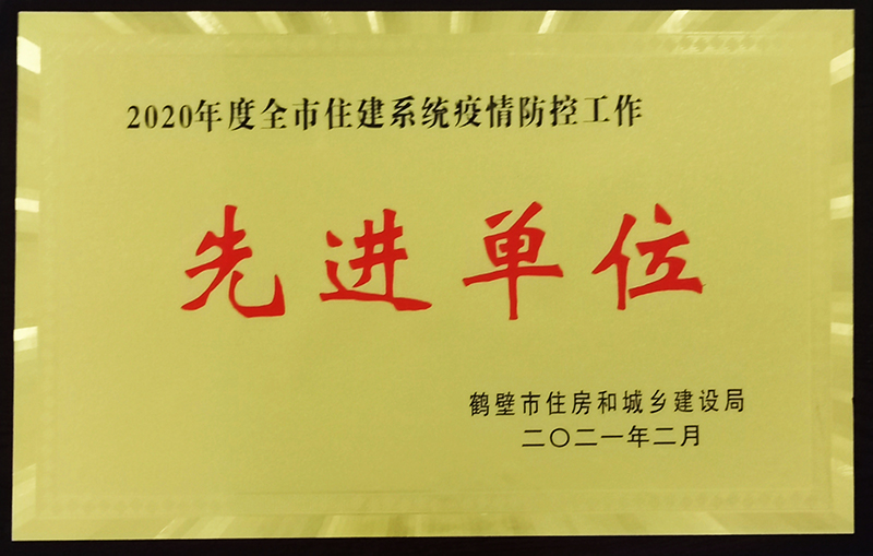 2020年疫情防控先进单位