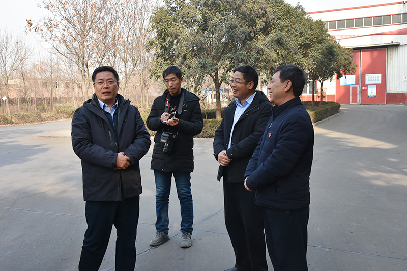 鹤壁市区委书记胡红军到天宏钢构考察调研