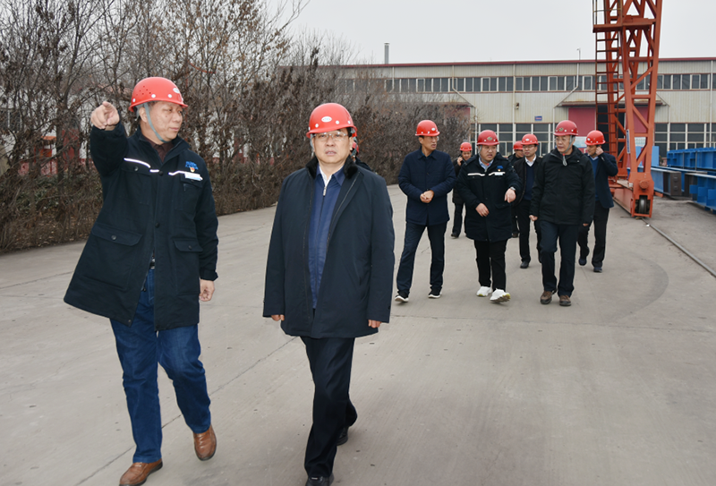 河南能源化工集团副总经理盛天宝参观天宏钢构