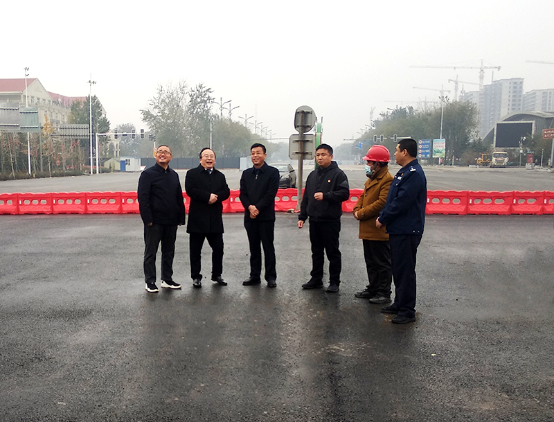 鹤壁市副市长王永青到天宏钢构工地现场检查指导工作