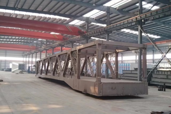 Main structure of the pedestrian overpass