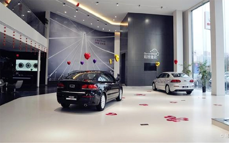 观致汽车室内外标识导向系统室内道具物料4